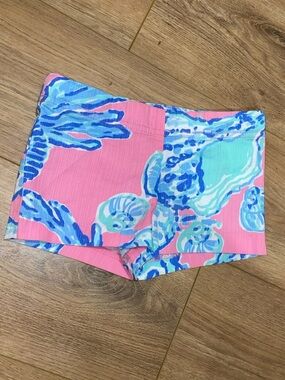 LILLY PULITZER ADIE SHORTS PINK POUT BAREFOOT PRINCESS NWOT